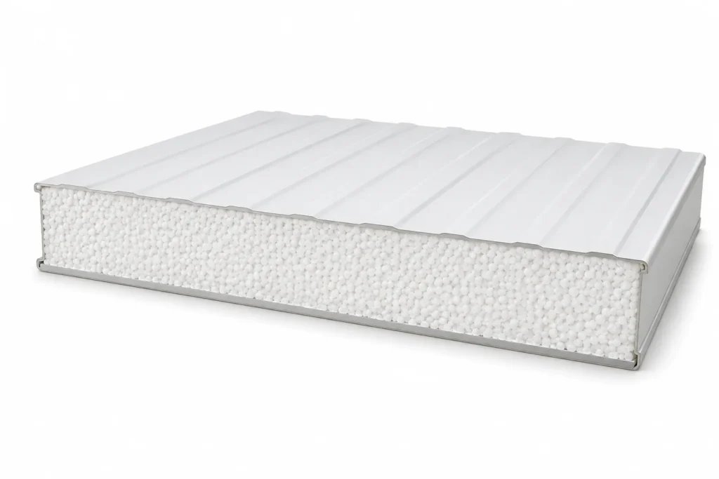 insulating a container home - EPS sandwich panel core detail