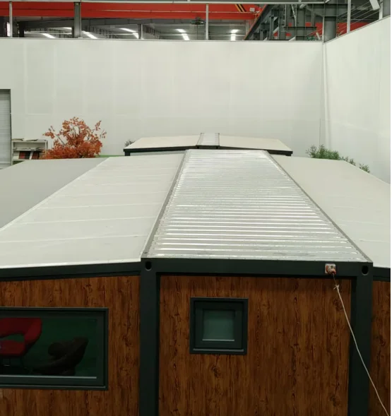 container home insulation - roof panel material layer