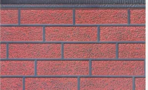 S 001 Antique Wall Gray Orange Red Seven Brick
