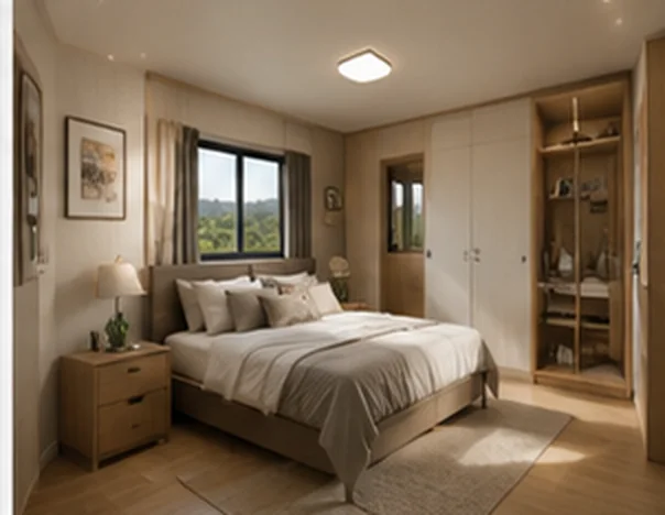 ADU build cost - compact bedroom interior of a factory-built ADU