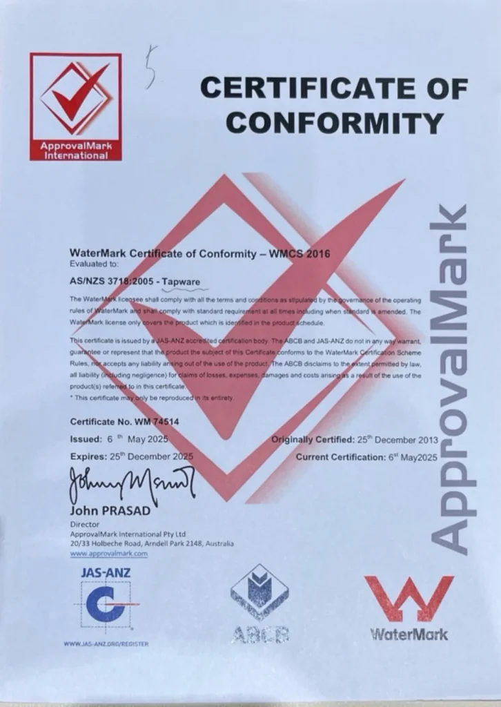 Watermark Tapware Asnzs3718