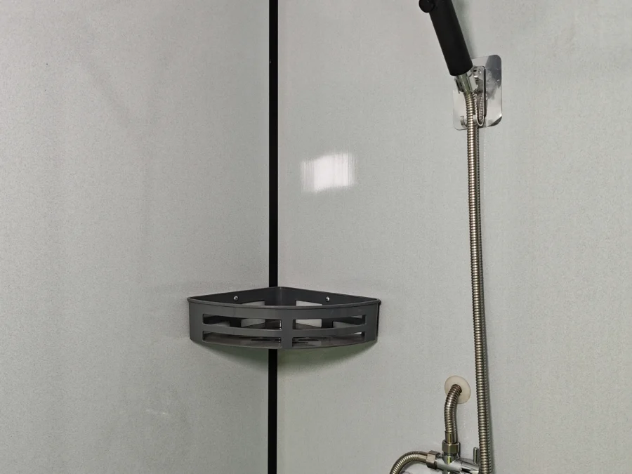 Modular bathroom pod shower set with rainfall head