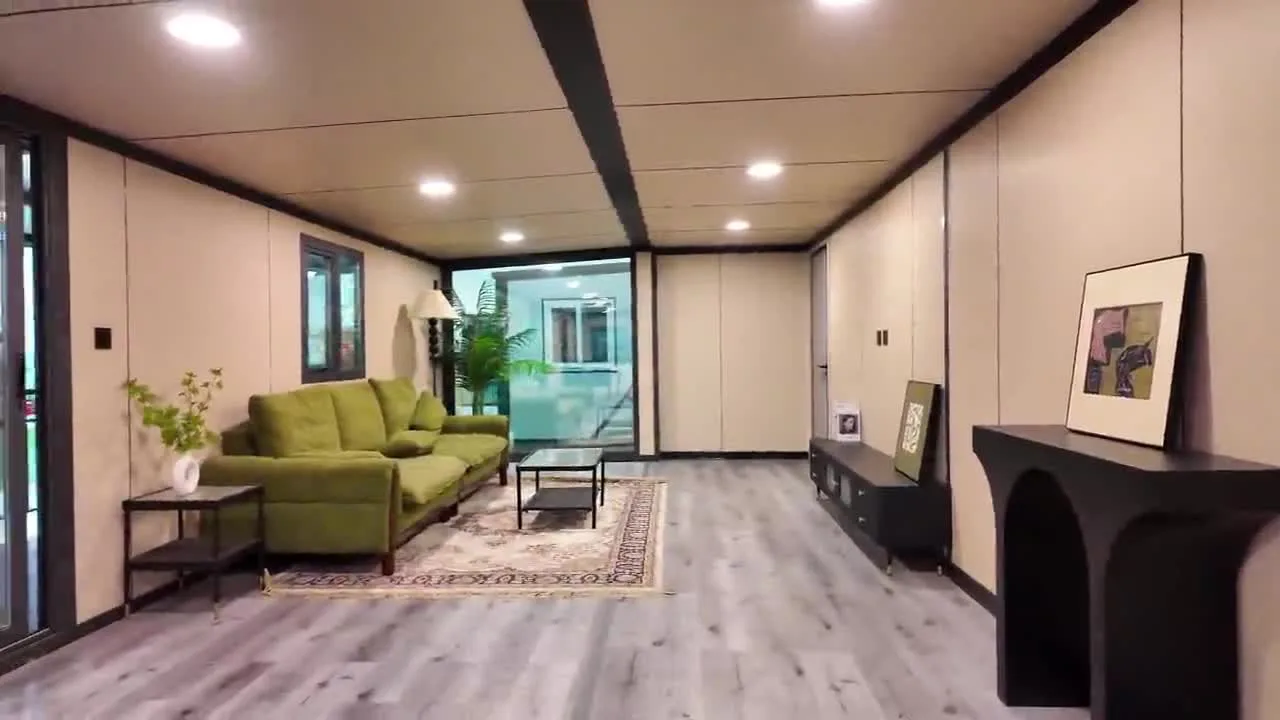 shipping container classrooms - walkthrough of a 40ft module