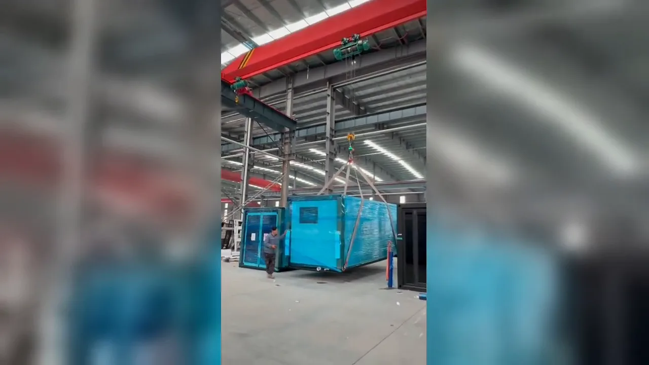 flat pack container house shipping - units loaded for export