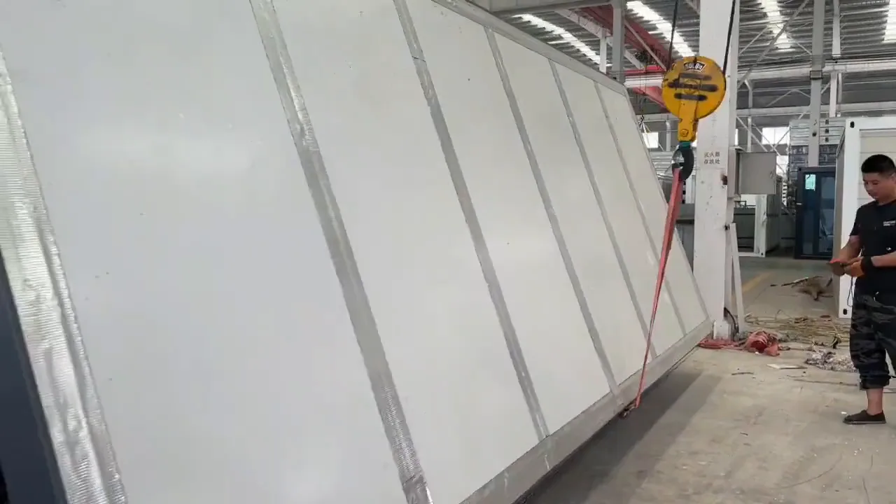 container house kit assembly - erection sequence on site